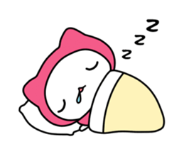 Pink Riding Hood Cat sticker #14150473