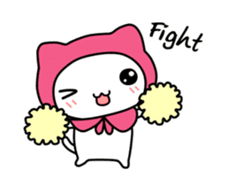 Pink Riding Hood Cat sticker #14150483