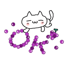 yamanashi white cat sticker #14150755