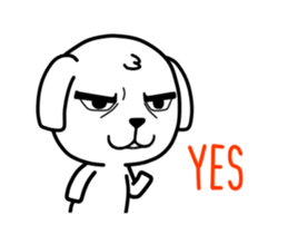 handsome hound sticker #14151043