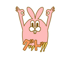 Medium mammal pink7 sticker #14151206