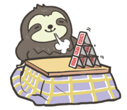 Warm-hearted sloth sticker #14151314