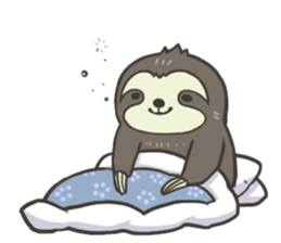 Warm-hearted sloth sticker #14151335