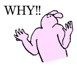 Rabbit's name is Aichan sticker #14151520