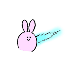 Rabbit's name is Aichan sticker #14151527