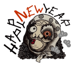 Chaos and new year sticker #14151726