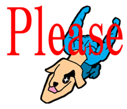 Inuta Agokubinaga(English) sticker #14152697