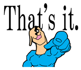 Inuta Agokubinaga(English) sticker #14152700