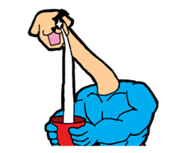 Inuta Agokubinaga(English) sticker #14152712