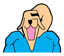 Inuta Agokubinaga(English) sticker #14152730