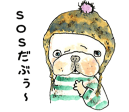 LOVE FrenchBulldog Cream sticker #14152738