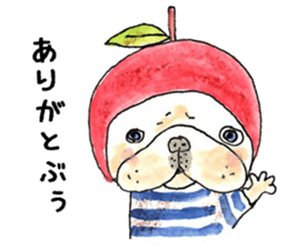 LOVE FrenchBulldog Cream sticker #14152739