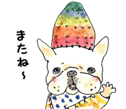 LOVE FrenchBulldog Cream sticker #14152740