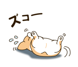 A sticker willingly. Welsh Corgi Winter sticker #14153293