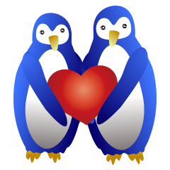 happy penguins Sticker