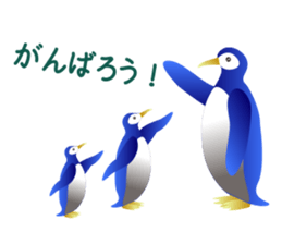 happy penguins Sticker sticker #14153408