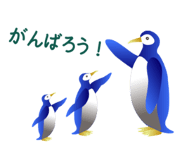 happy penguins Sticker sticker #14153408