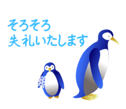 happy penguins Sticker sticker #14153413