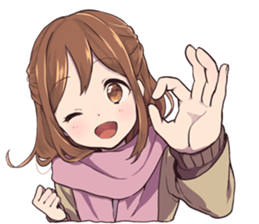 Winter in girlfriend sticker #14154262