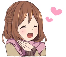 Winter in girlfriend sticker #14154264