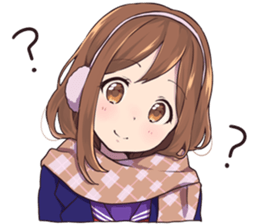 Winter in girlfriend sticker #14154285