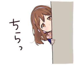 Winter in girlfriend sticker #14154287