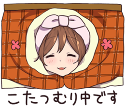 Winter in girlfriend sticker #14154290