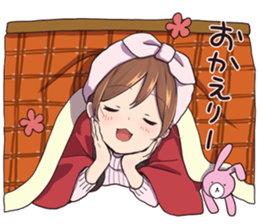 Winter in girlfriend sticker #14154296