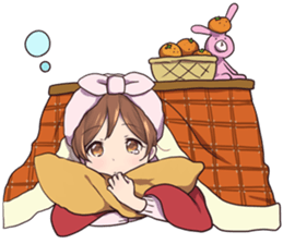 Winter in girlfriend sticker #14154298