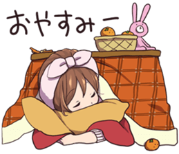 Winter in girlfriend sticker #14154299