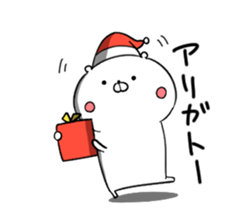 Polar bear cat and Christmas sticker sticker #14154313