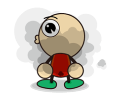 BIG HEAD YUAN don't want to say. sticker #14154603