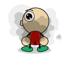 BIG HEAD YUAN don't want to say. sticker #14154603