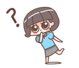 Office' Girl vivid sticker #14154623