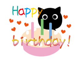 Event black cat sticker sticker #14155227