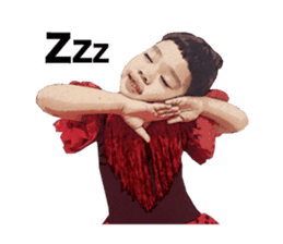 The flamenco Mina Chan sticker #14155230