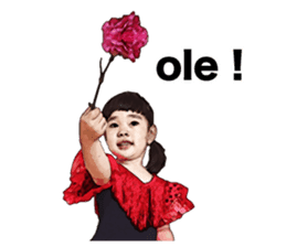 The flamenco Mina Chan sticker #14155268