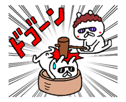 Osaka mother rabbit move around3 sticker #14155421