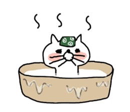 white tweet cat sticker #14155915