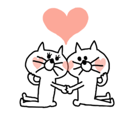 white tweet cat sticker #14155924