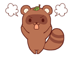 Tanuki & Fox animated sticker #14155942