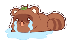Tanuki & Fox animated sticker #14155943