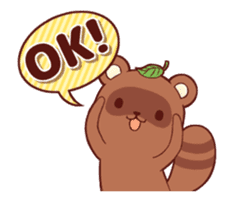 Tanuki & Fox animated sticker #14155954