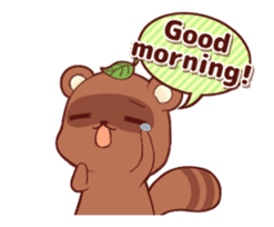 Tanuki & Fox animated sticker #14155956
