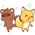 Tanuki & Fox animated