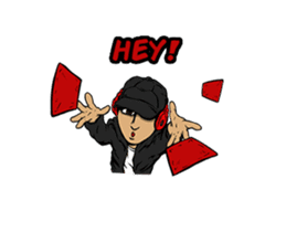 JEY-J (The Hip-Hop Artist) Animated Eng. sticker #14156261