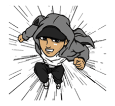 JEY-J (The Hip-Hop Artist) Animated Eng. sticker #14156263