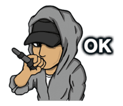 JEY-J (The Hip-Hop Artist) Animated Eng. sticker #14156273