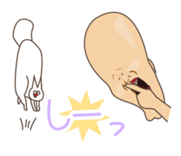 Happiness of the "knob cat", "Michiko" 2 sticker #14156315