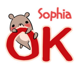Sophia's exclusive sticker sticker #14157924
